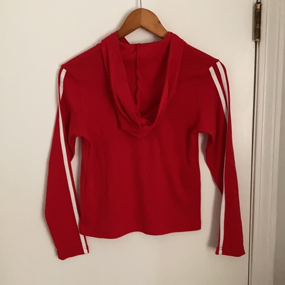 Girls y2k Next Generation Red Hooded Top - Picture 3 of 9